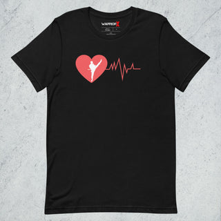 Buy black Unisex Heart beat Tshirt