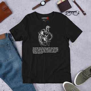 Buy black Unisex Man in the Arena t-shirt