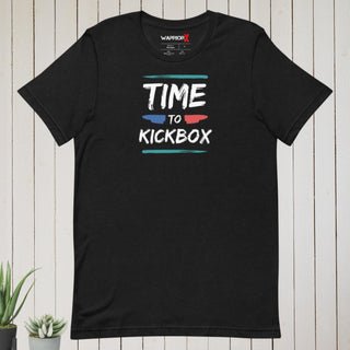 Buy black-heather Time to Kickbox Tshirt