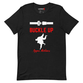 Buy black-heather Unisex Buckle up Tshirt