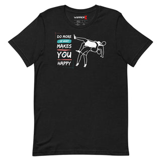 Buy black-heather Unisex Makes you Happy Tshirt