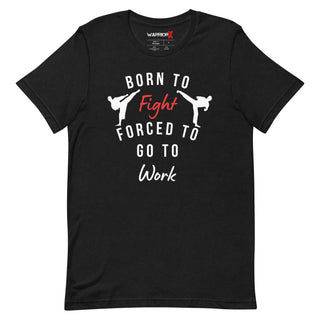 Buy black-heather Unisex Born to Fight Tshirt