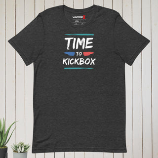 Buy dark-grey-heather Time to Kickbox Tshirt