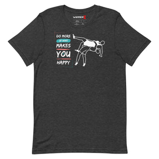 Buy dark-grey-heather Unisex Makes you Happy Tshirt