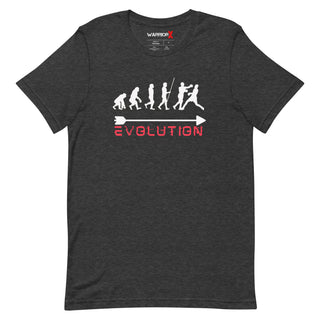 Buy dark-grey-heather Unisex Human Evolution Tshirt