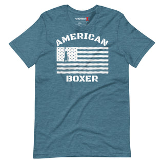 Buy heather-deep-teal Unisex American Boxer Tshirt