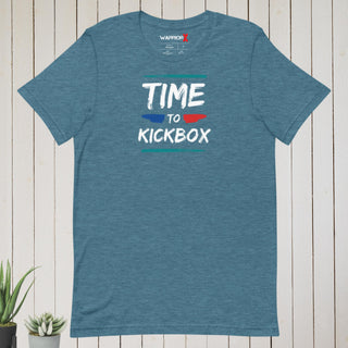 Buy heather-deep-teal Time to Kickbox Tshirt
