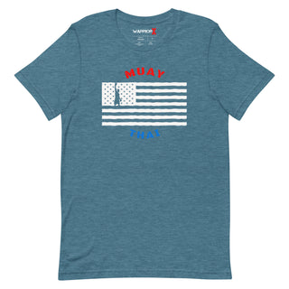 Buy heather-deep-teal Red, White and Blue Tshirt