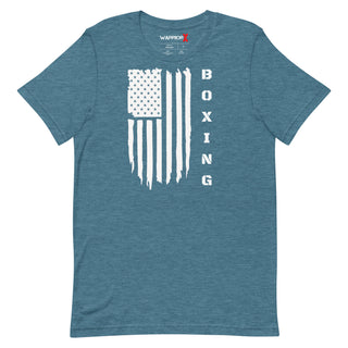 Buy heather-deep-teal Unisex American Boxing t-shirt