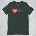Unisex Heart beat Tshirt