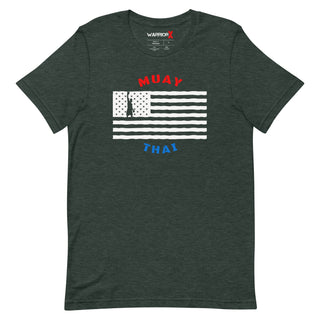 Buy heather-forest Red, White and Blue Tshirt