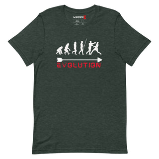 Buy heather-forest Unisex Human Evolution Tshirt