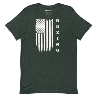 Buy heather-forest Unisex American Boxing t-shirt