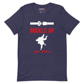 Buy heather-midnight-navy Unisex Buckle up Tshirt