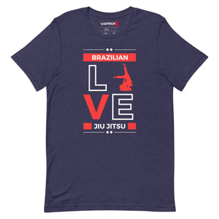 Buy heather-midnight-navy Unisex BJJ Love Tshirt