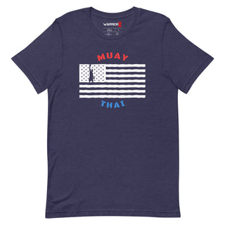 Buy heather-midnight-navy Red, White and Blue Tshirt