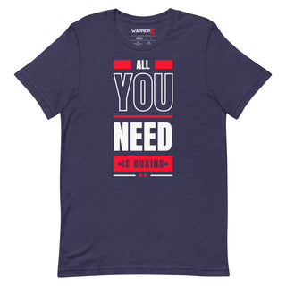 Buy heather-midnight-navy Unisex All you need is Boxing Tshirt