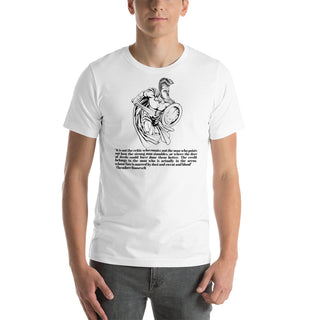 Buy white Unisex Man in the Arena t-shirt